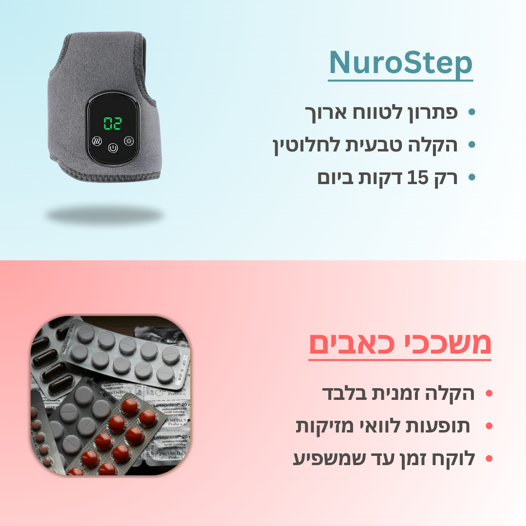 NuroStep - עיסוי ביתי להקלה בכאבי רגליים